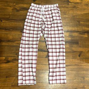 Calvin Klein Christmas Flannel PJ Pants in Red and White